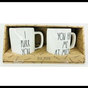 Rae Dunn I PURR YOU & YOU HAD ME AT MEOW Mugs